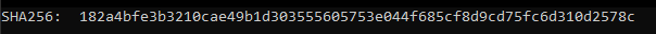 TPM Checker - SHA256 Output